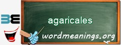 WordMeaning blackboard for agaricales